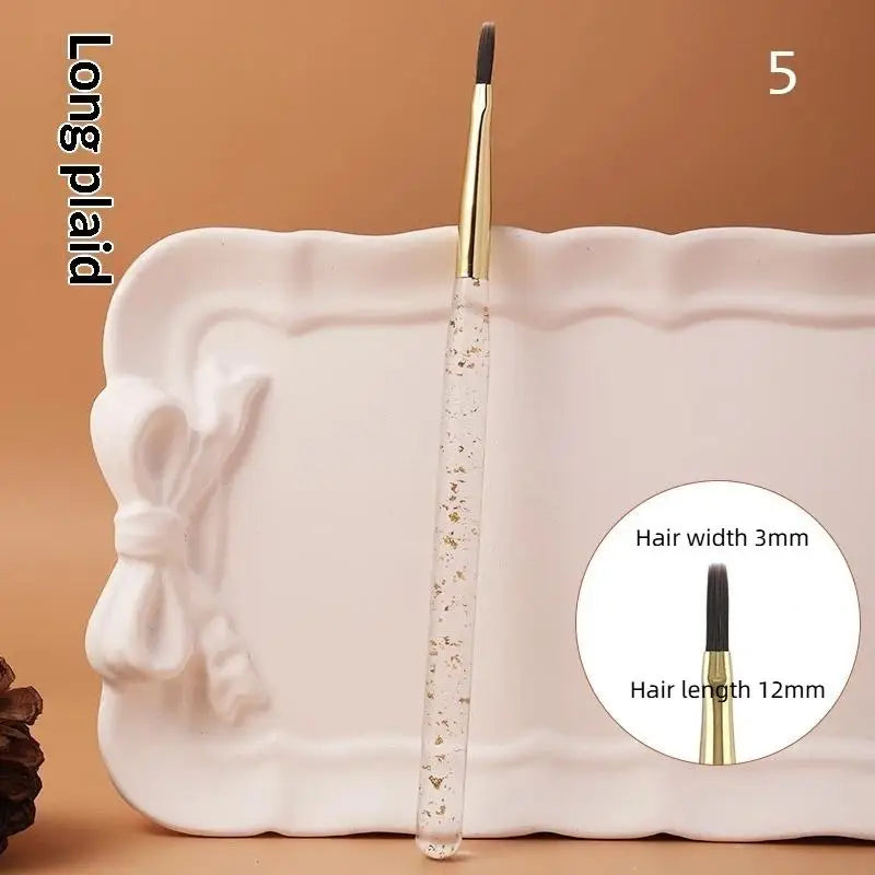 Nail Art Detail Brush | Acrylic Handle Gel Fine Line Tool Nail Art Brush QXL 5