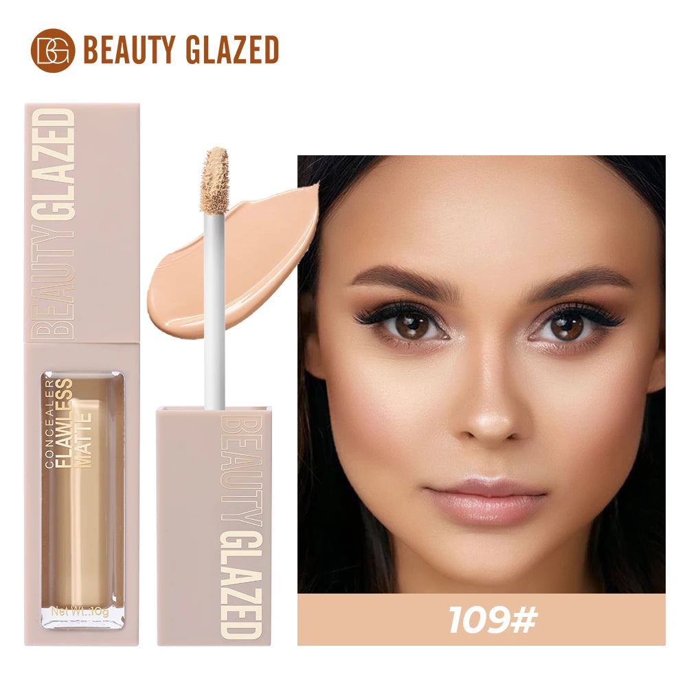 Beauty Glazed 10-Shade Matte Liquid Concealer | Full Coverage Liquid Concealer QXL 109