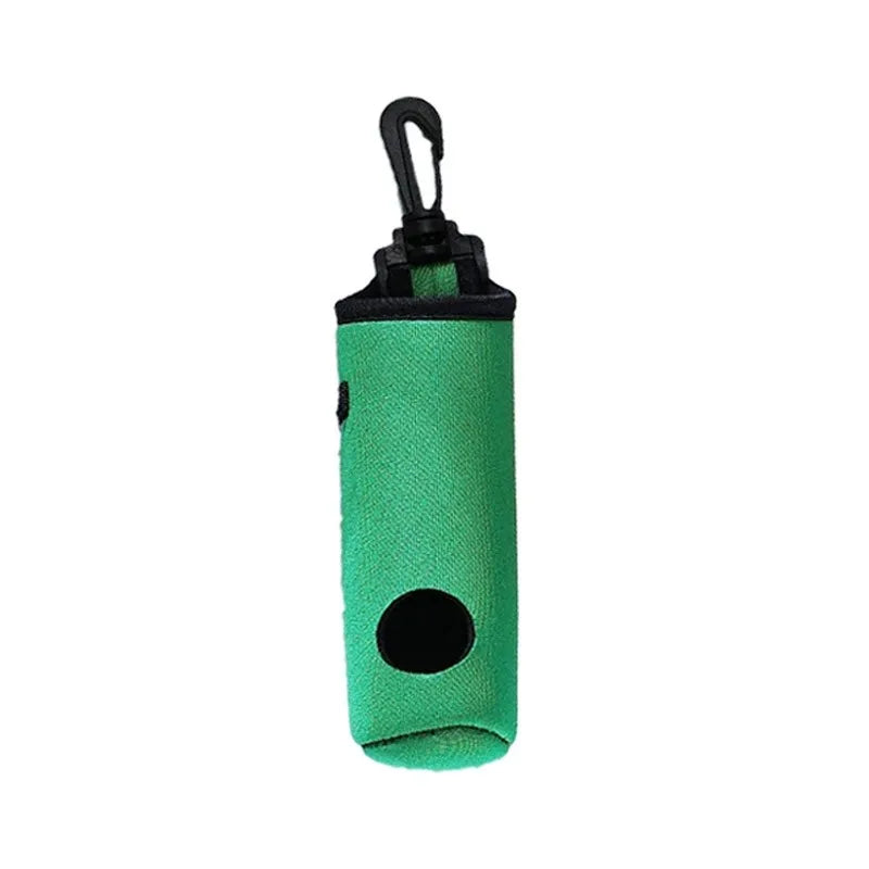 Golf Ball & Tee Waist Holder with Keychain Clip | Hands-Free Golf Accessories QXL green
