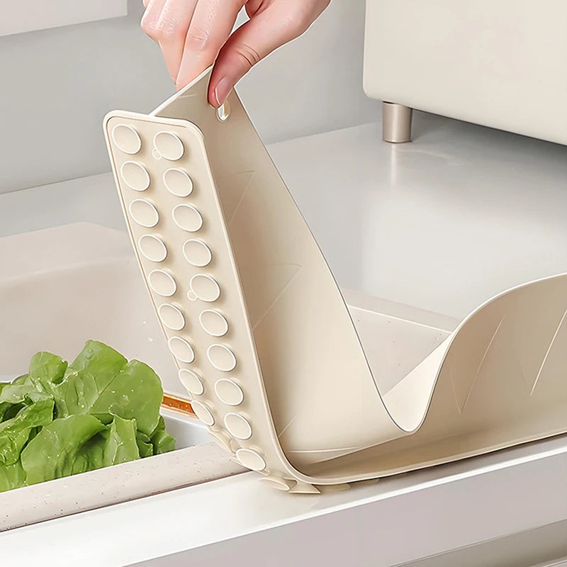 Silicone Sink Splash Guard with Suction Cups | Kitchen & Bath Sink Splash Guard QXL