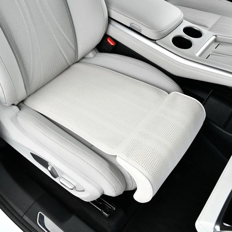 Luxury Car Leg Rest Pad | Ventilated Leather Seat Cover Car Seat Leg Rest QXL Artificial leather Style 5 Spring And Summer
