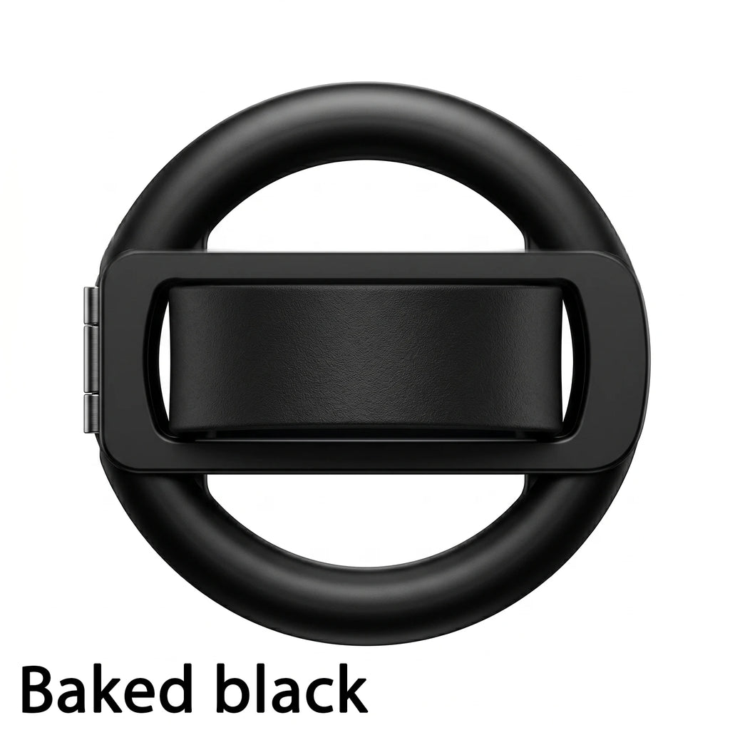 Magnetic Folding Phone Ring Grip & Stand | MagSafe Compatible Phone Ring Grip Stand QXL Baked black