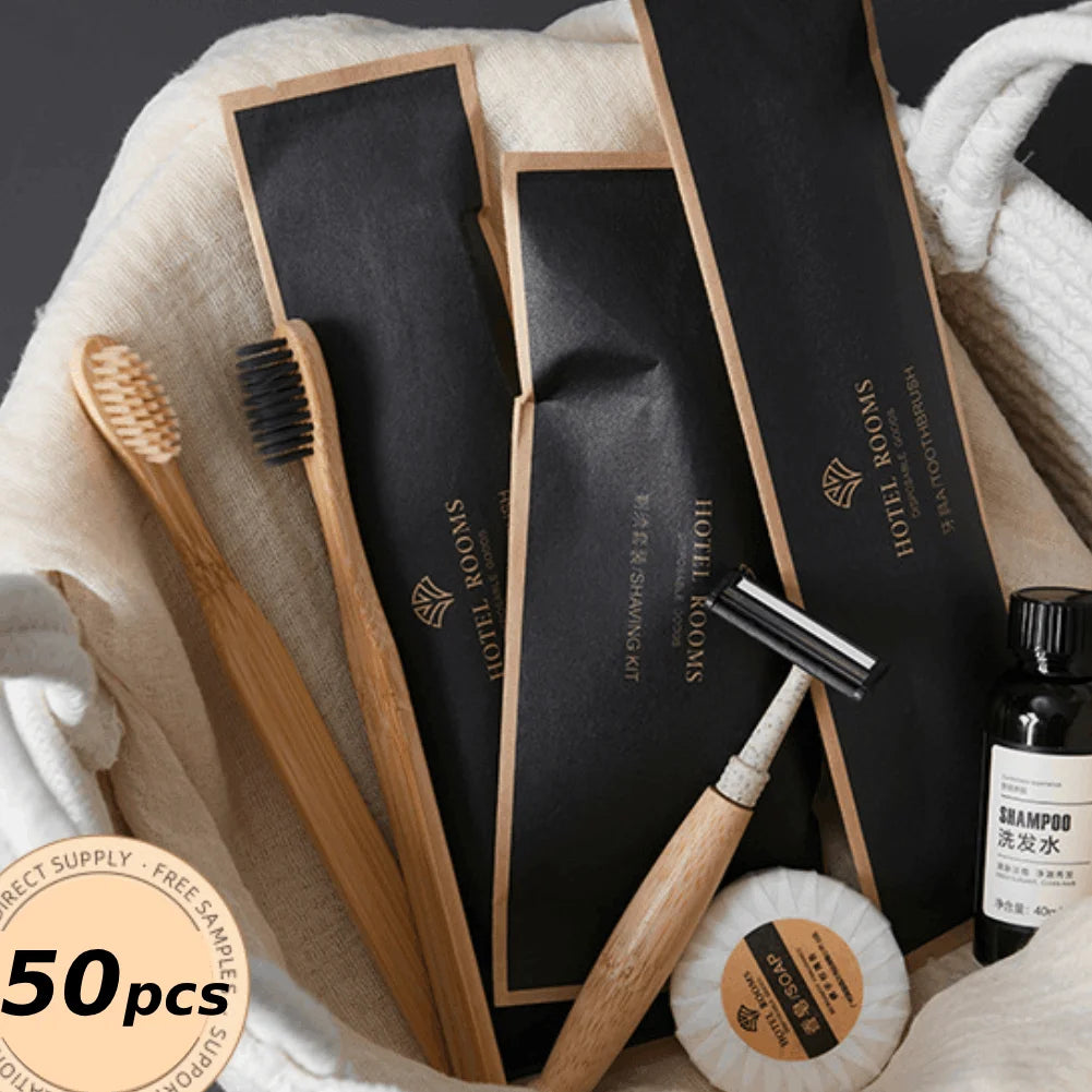 Bamboo Toothbrush | Soft Bristles, Eco-Friendly, 1 or 50 Pack Bamboo Toothbrush QXL
