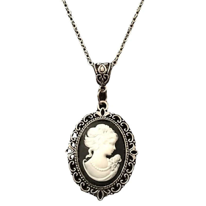Victorian Cameo Choker Necklace | Gothic Vintage Charm Cameo Choker Necklace QXL