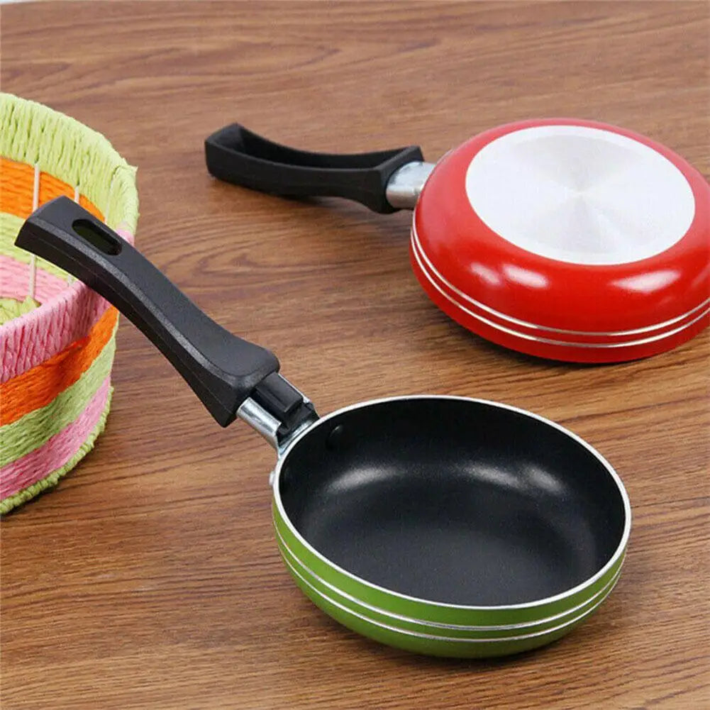 16cm Mini Non-Stick Frying Pan | Compact Steel Frypan Mini Frying Pan QXL