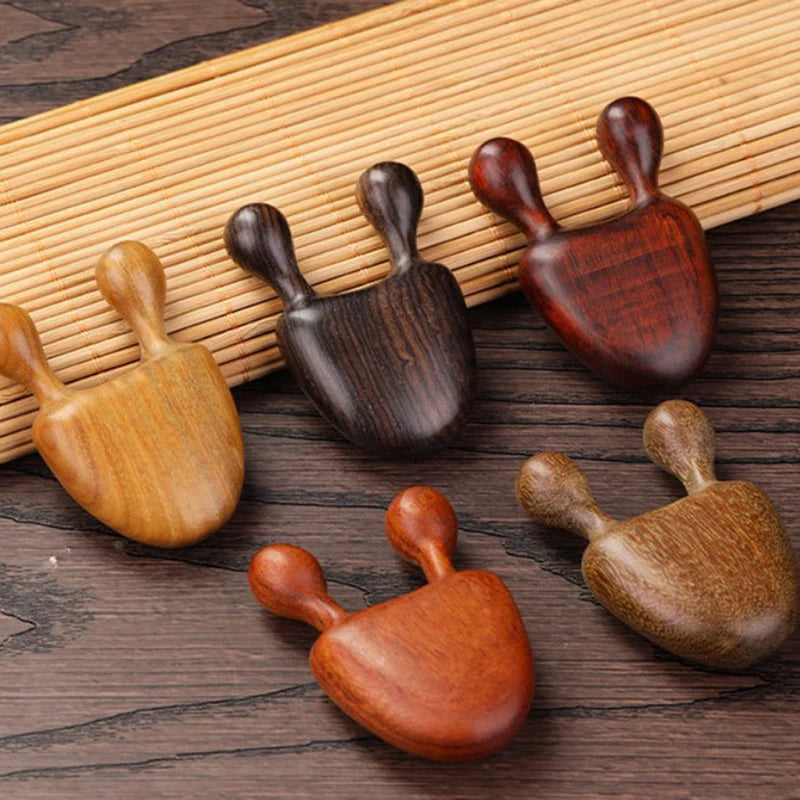 Green Sandalwood Facial Massage Comb | Eye & Face Tool Facial Massage Comb QXL