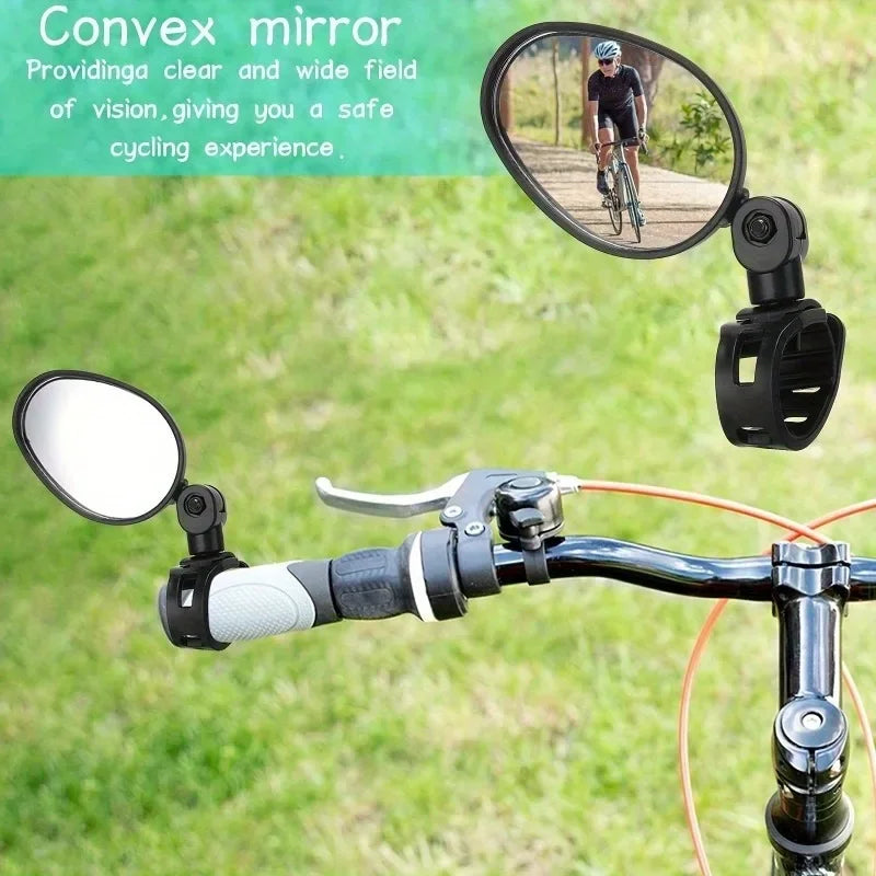 Bicycle Rear View Mirror | 360° Rotatable Oval Handlebar Mirror Bicycle Handlebar Mirror QXL