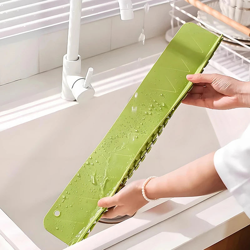 Silicone Sink Splash Guard with Suction Cups | Kitchen & Bath Sink Splash Guard QXL
