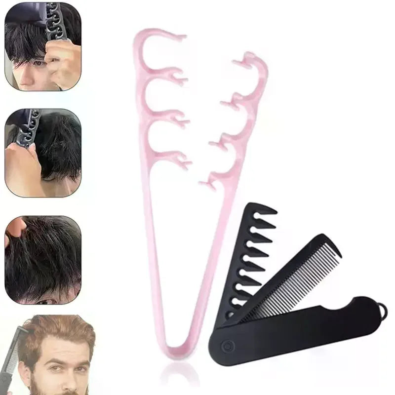 2-Pack Wide-Tooth Texture Styling Comb | All Hair Types Hair Styling Comb QXL