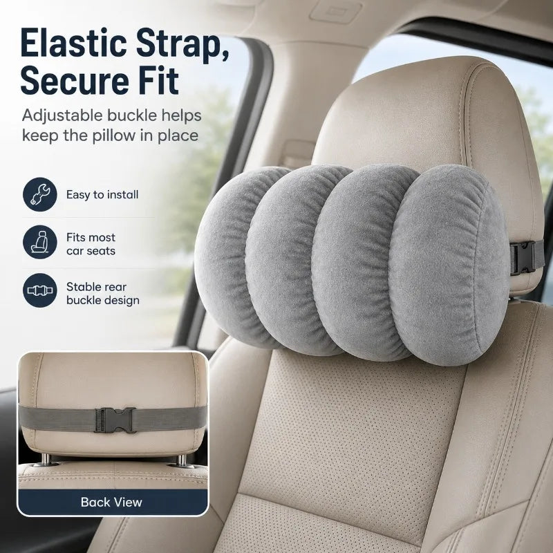 Crystal Velvet Car Headrest Pillow | Plush Neck Support Cushion Car Headrest Pillow QXL