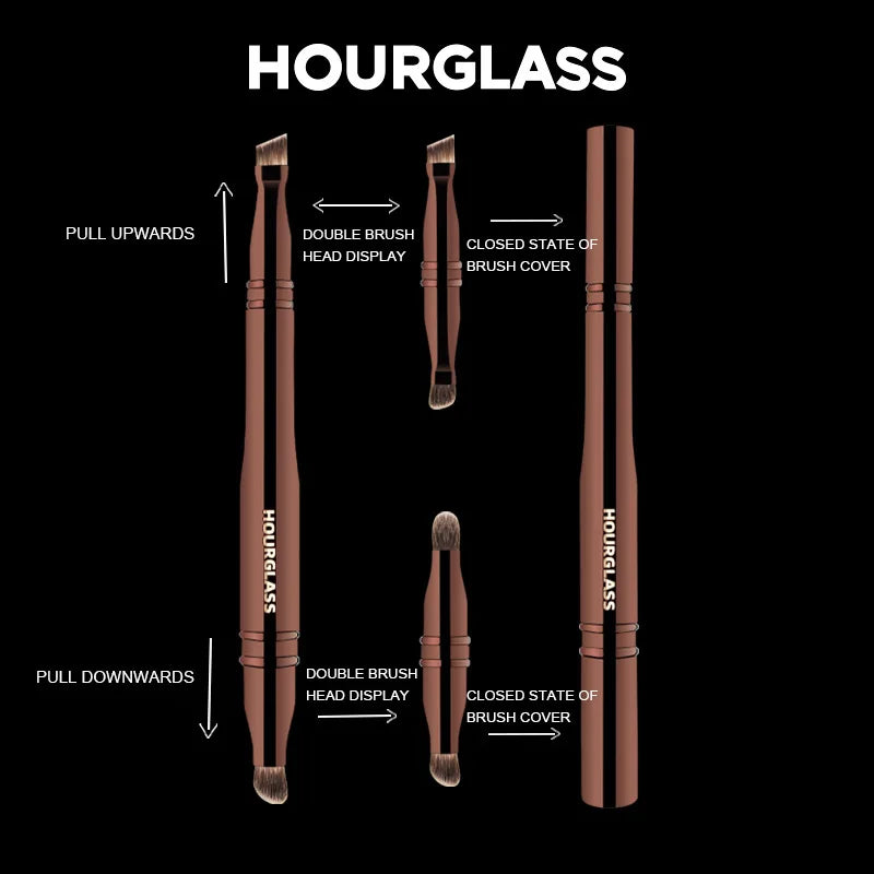 Hourglass No.25 4-in-1 Makeup Brush | Eye & Face Multifunctional Makeup Brush QXL