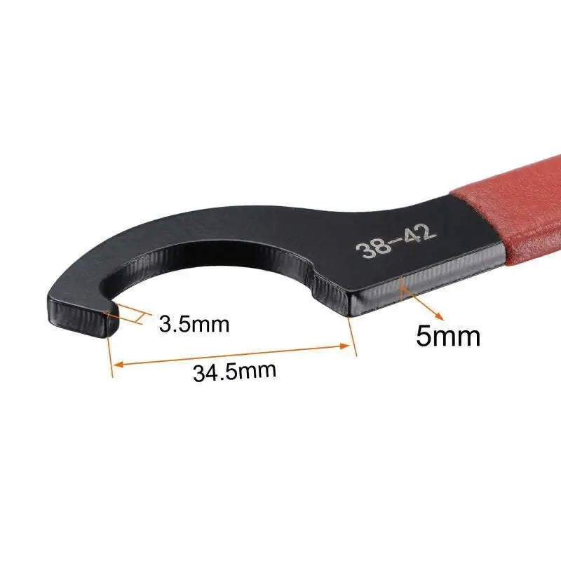 C Hook Spanner Wrench Set 38–62mm | Collet Chuck Round Nut Hook Spanner Wrench QXL