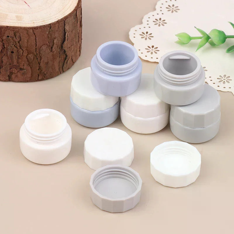 2-Pack 5ml Empty Nail Gel Jars | Polish & UV Glue Storage Nail Gel Storage Jar QXL