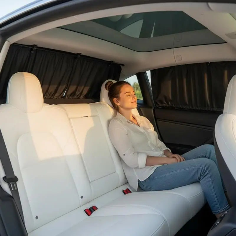 Car Privacy Curtain Sun Shade UV Block Window Cover – 2 or 4pcs Car Sun Shade Curtain QXL
