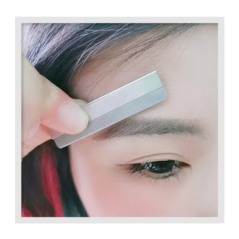 20-Pack Stainless Steel Eyebrow Razors | Women's Face Shaver Eyebrow Trimmer Razor QXL