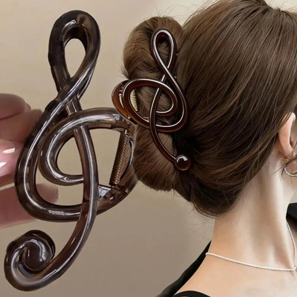 Large Floral Music Note Hair Claw Clip for Thick Hair Hair Claw Clip QXL