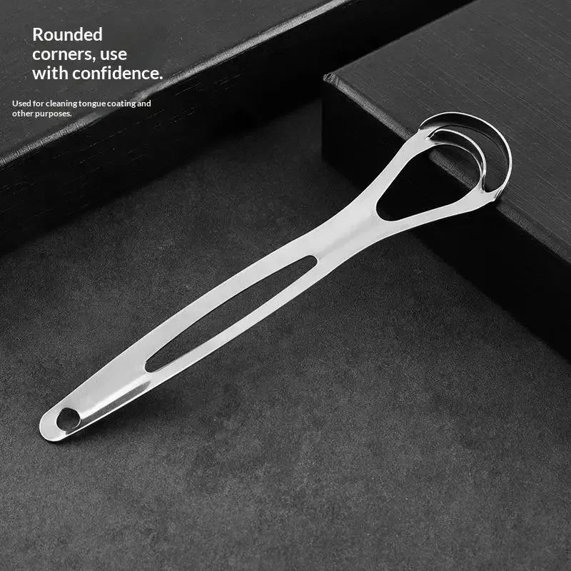 Stainless Steel Tongue Scraper | Fresh Breath Oral Care Tool Tongue Scraper QXL