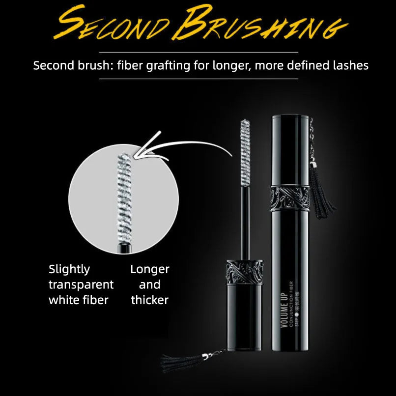 Black Tassel 2-Piece Waterproof Mascara Set | Curl & Volume Waterproof Mascara Set QXL