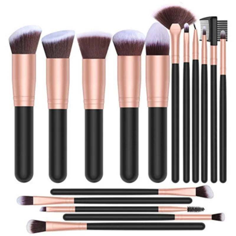 16-Piece Makeup Brush Set | Powder, Foundation & Eye Brushes Makeup Brush Set QXL