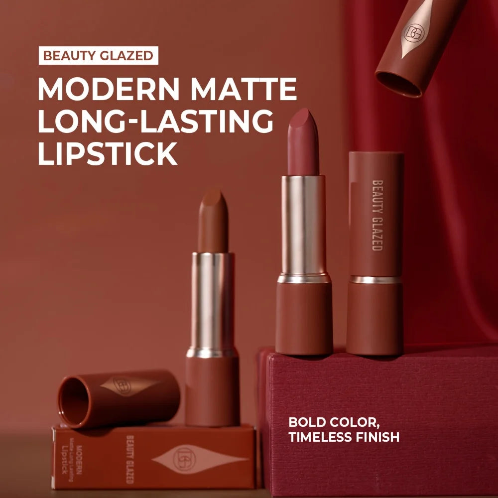 Barely Matte Cocoa Lipstick | Waterproof & Long-Lasting Matte Lipstick QXL