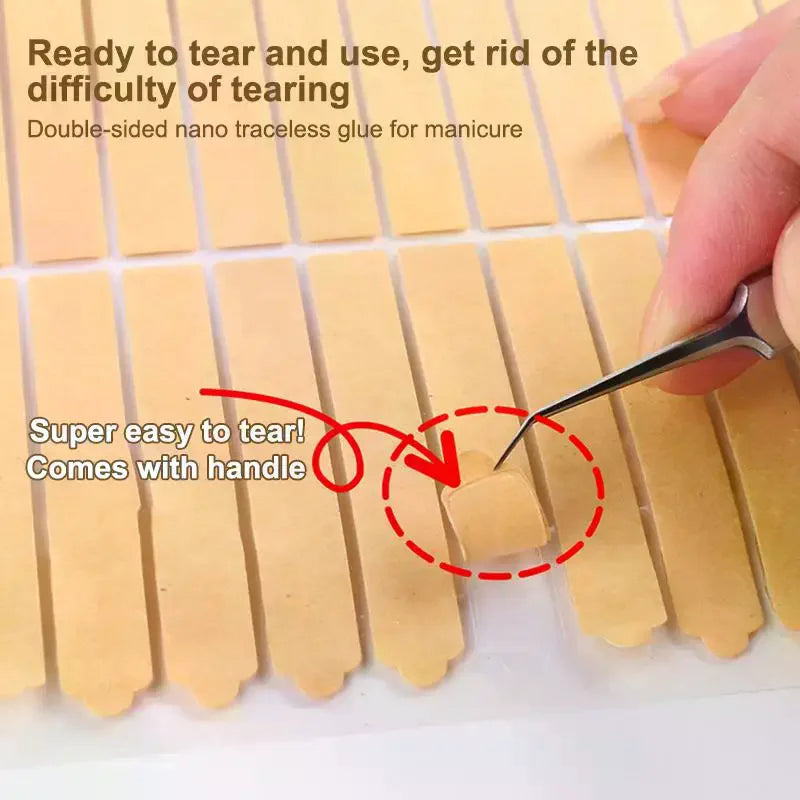 30/33-Pc Double-Sided Nail Display Tape Dots | Clear Adhesive Nail Display Tape QXL
