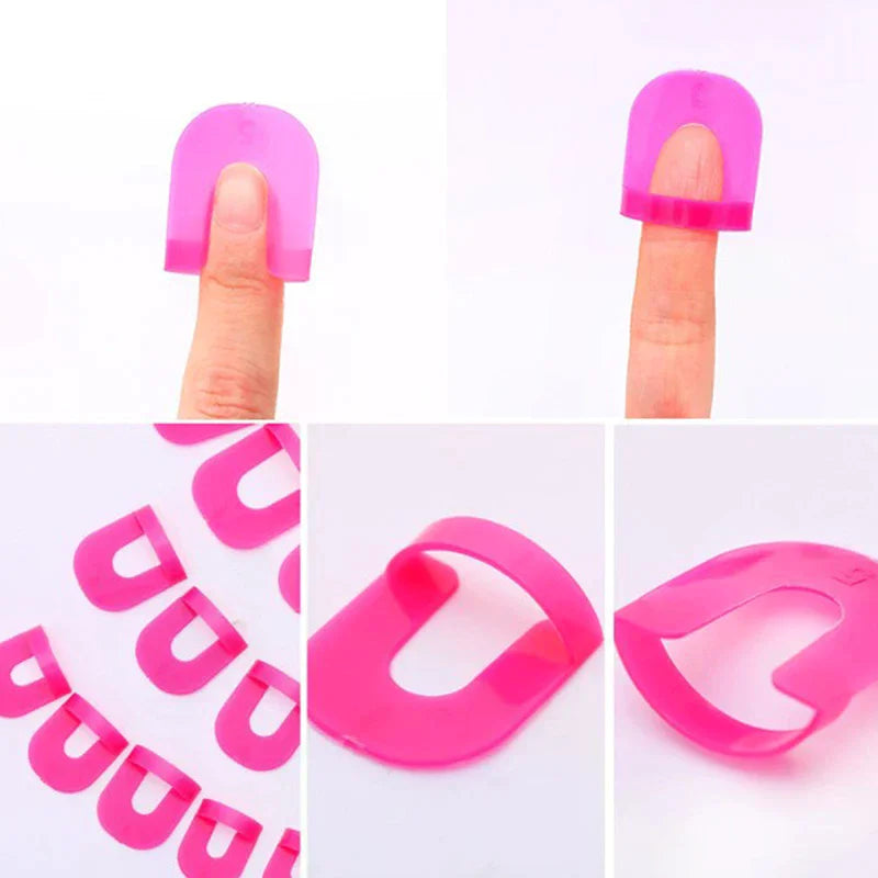 26-Pc G-Curve Nail Varnish Shield Protectors | 10 Sizes Nail Varnish Shield QXL