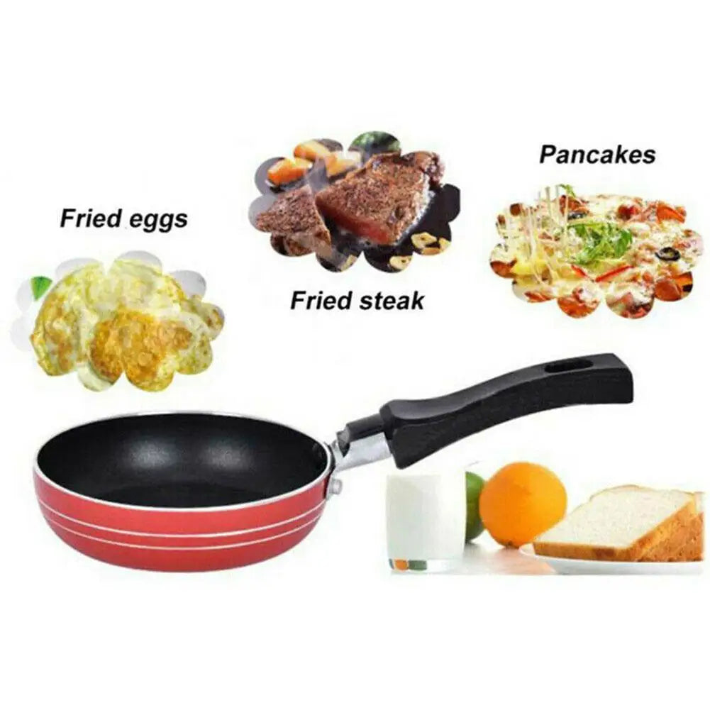 16cm Mini Non-Stick Frying Pan | Compact Steel Frypan Mini Frying Pan QXL