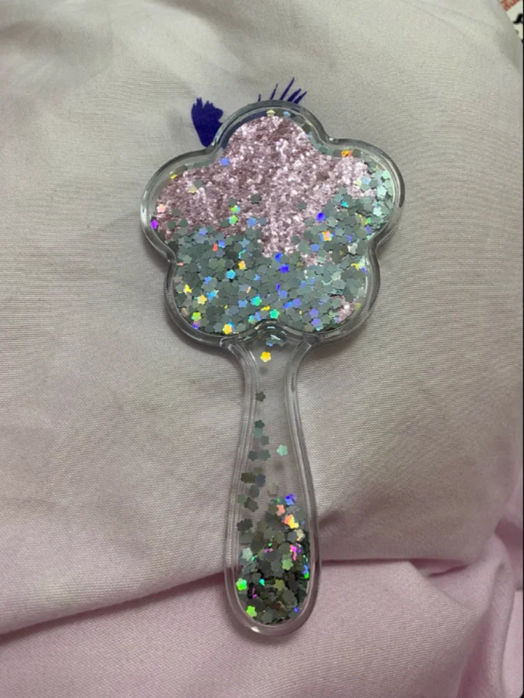 Glitter Heart-Shaped Air Cushion Hair Brush | Scalp Massage Air Cushion Hair Brush QXL