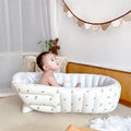Inflatable Baby Bathtub & Kids Pool | Cute Animal Designs Inflatable Baby Bathtub QXL Olive