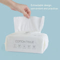 100-Pack Biodegradable Cotton Facial Towels | Makeup Remover Pads Disposable Facial Pads QXL WHITE