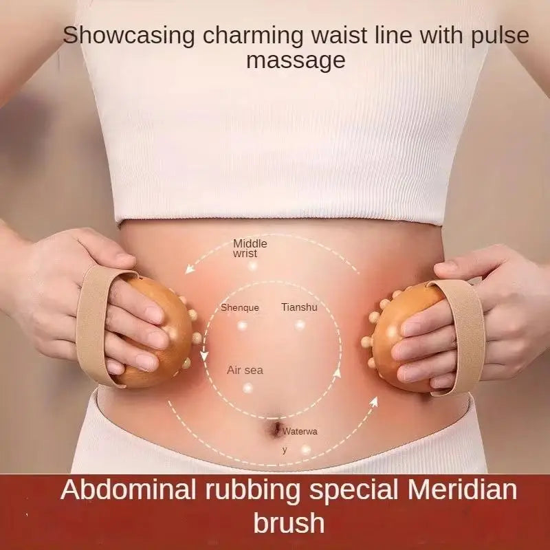 Body Meridian Massage Brush | Home & Salon Wellness Tool Body Massage Brush QXL