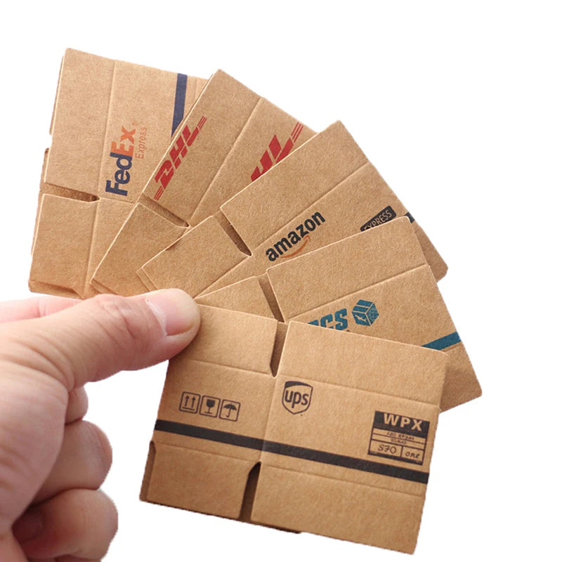 1:12 Dollhouse Miniature Cardboard Box Set – 5 Pieces Dollhouse Miniature QXL