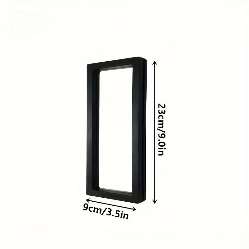 Transparent Flower Shadow Box Frame & Black Display Stand Flower Shadow Box QXL