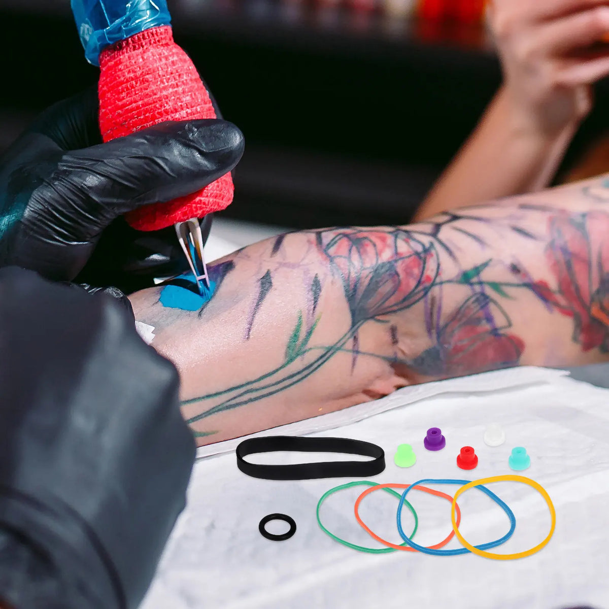 Tattoo Machine Parts Kit – Seal Rings, Bands & Pin Cushions Tattoo Machine Parts Kit QXL