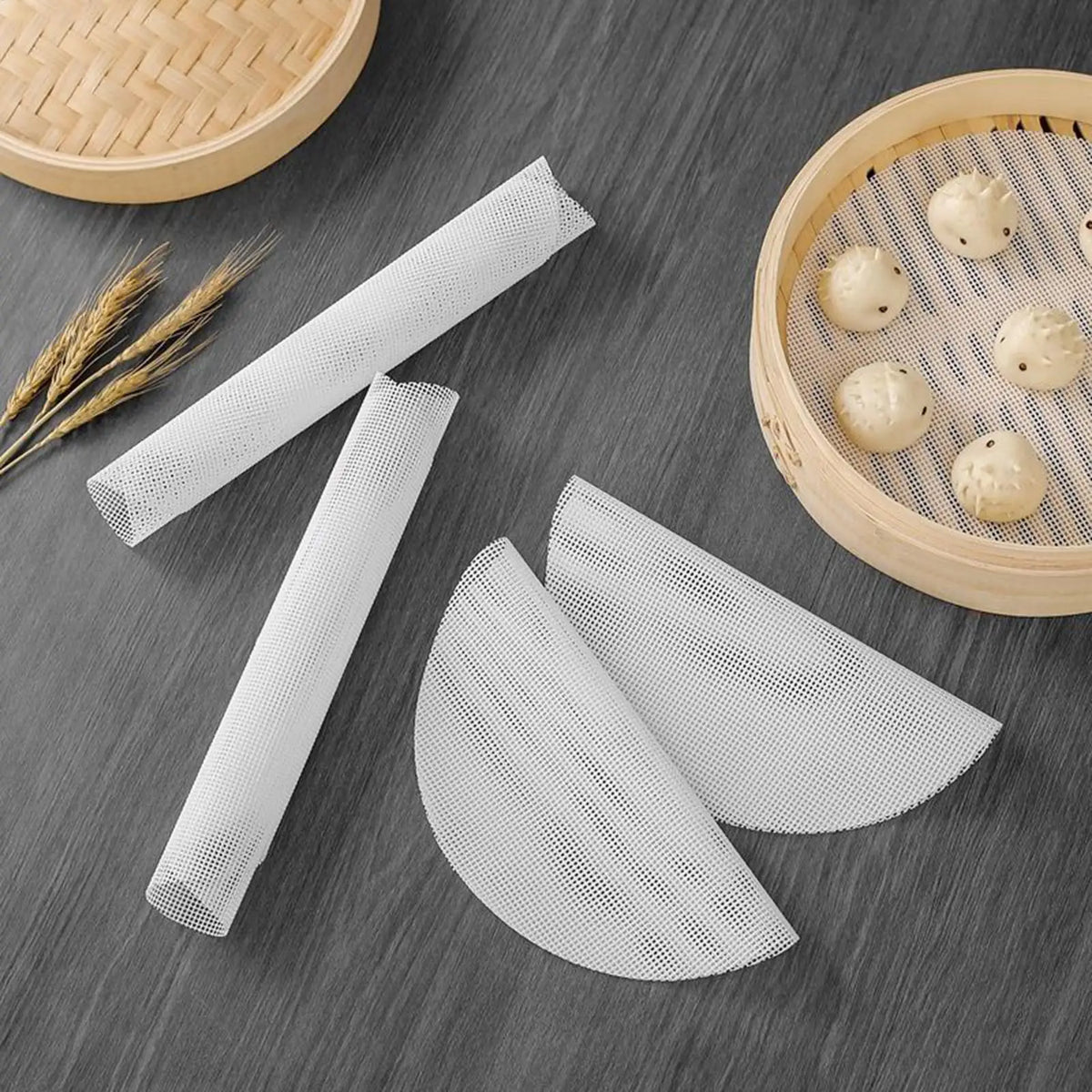 Reusable Silicone Steamer Basket Liners | Dumpling Steamer Steamer Basket Liner QXL
