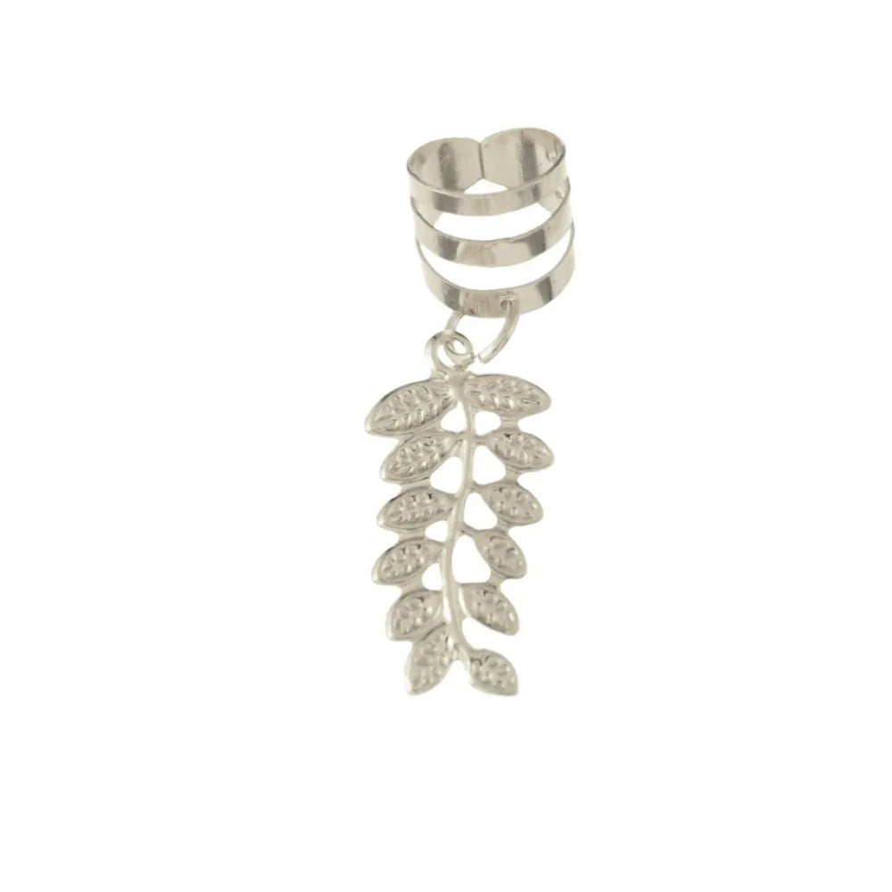 10-Pack Hollow Leaf Dreadlock Beads Hair Hoops – Gold & Silver Dreadlock Hair Beads QXL