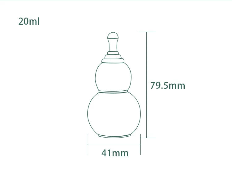 Gourd Dropper Bottle 10–50ml | Essential Oil & Perfume Refill Refillable Dropper Bottle QXL