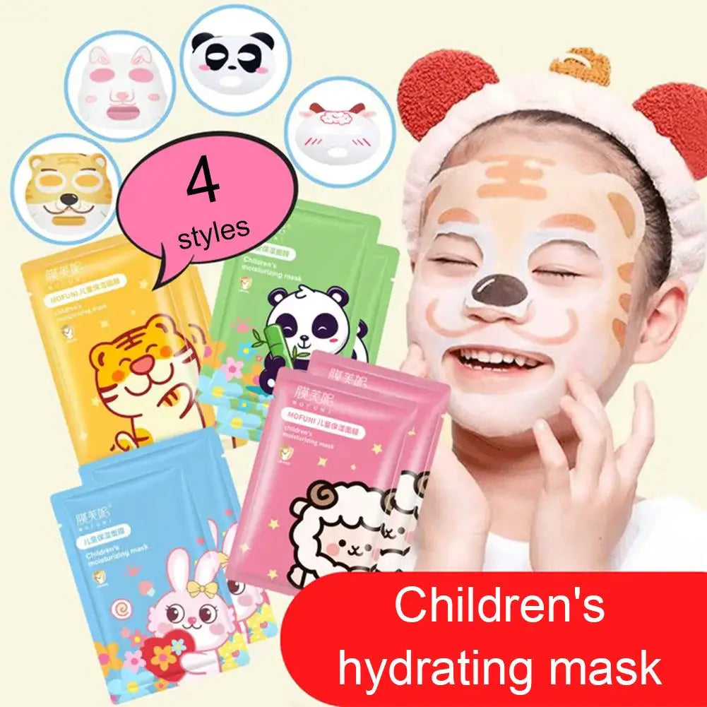 Kids Cartoon Moisturising Face Mask | Gentle Deep Hydration Kids Sheet Mask QXL