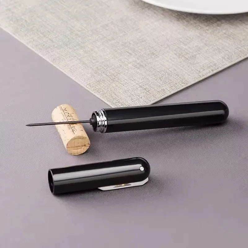 2-in-1 Pen-Shaped Pneumatic Wine Opener | Aluminum Alloy Pneumatic Wine Opener QXL