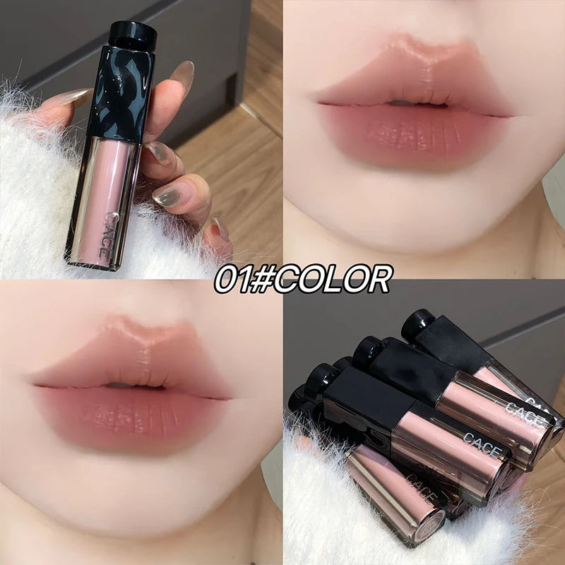 CACE Matte Lipstick | Waterproof Nude Red Brown Lip Tint Matte Lipstick QXL 01