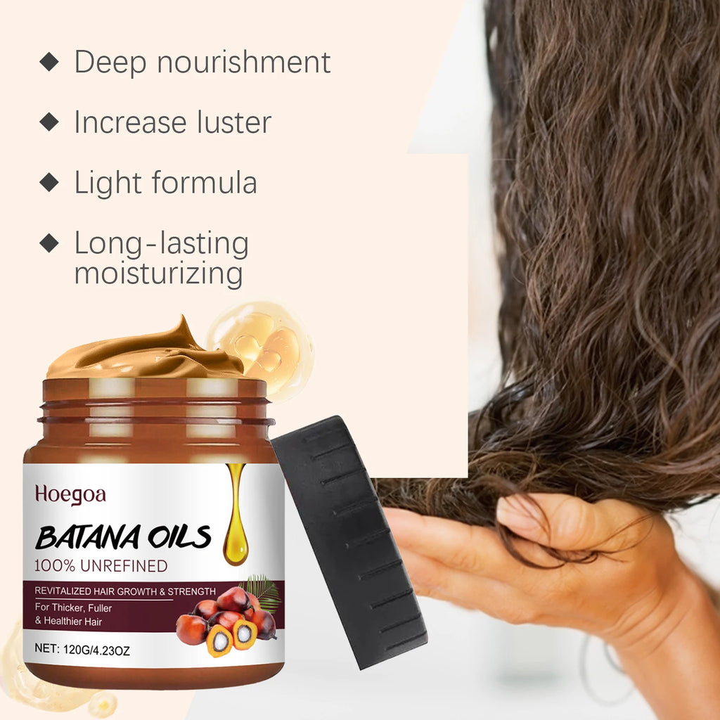 HOEGOA Batana Oil Hair Treatment – Shine, Nourish & Strengthen Hair Treatment Mask QXL