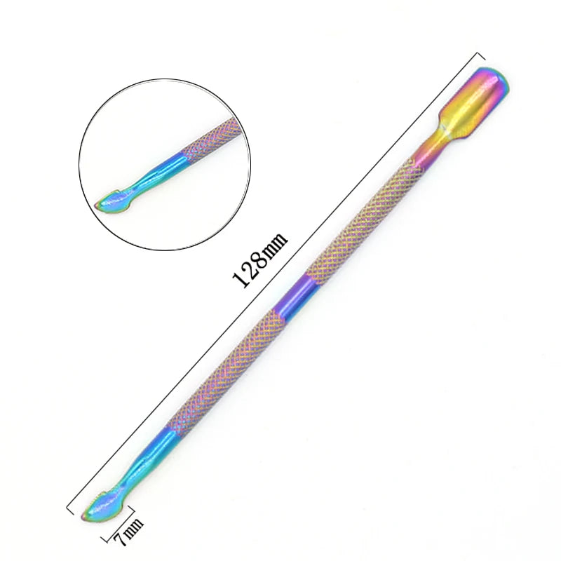 Double-Ended Stainless Steel Cuticle Pusher & Nail Tool Cuticle Pusher Tool QXL
