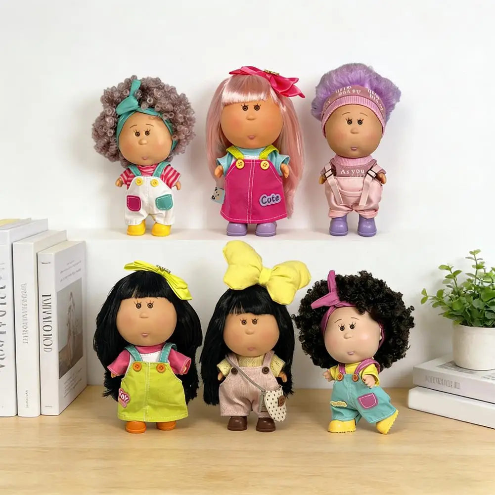 Spanish Potato Doll Mia 18cm Vinyl Plush Body Gift Toy Collectible Plush Doll QXL