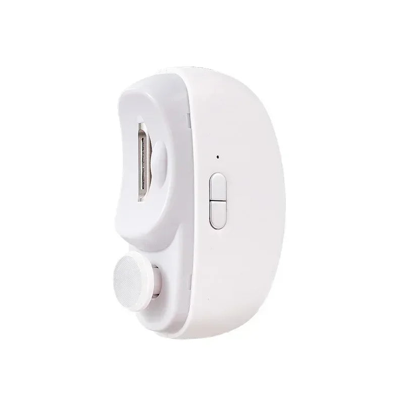 Electric Nail Clipper & Grinder with LED Light | Baby & Adult Electric Nail Trimmer QXL White