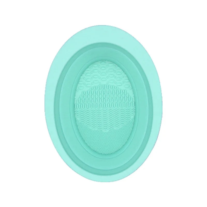 Silicone Makeup Brush Cleaner Scrubber Box | Color Switcher Brush Cleaner Box QXL M34 Green