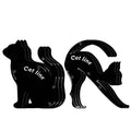 2-Pc Reusable Cat Eye & Smokey Eye Eyeliner Stencil Set Eyeliner Stencil Set QXL GRAY