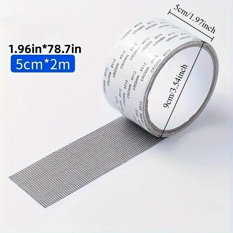 Mesh Self-Adhesive Window Screen Repair Tape | Bug Barrier Screen Repair Tape QXL