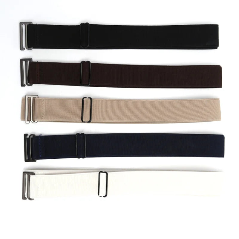 Invisible Elastic Web Belt | Adjustable No-Show Buckle Elastic Web Belt QXL