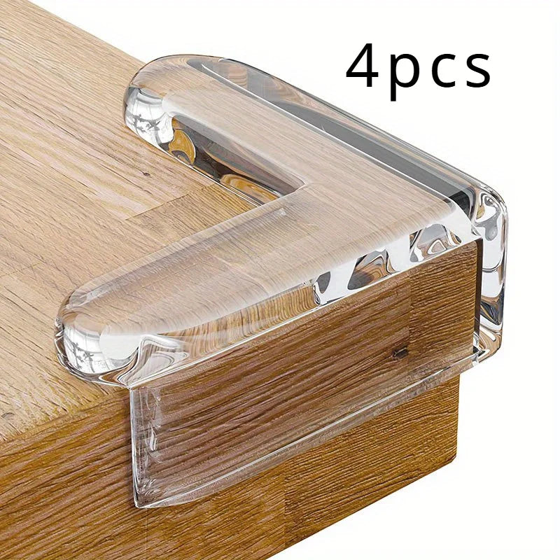 4-Pack Thickened Table Corner Guards | Flexible Safety Pads Corner Safety Guards QXL 4pcs