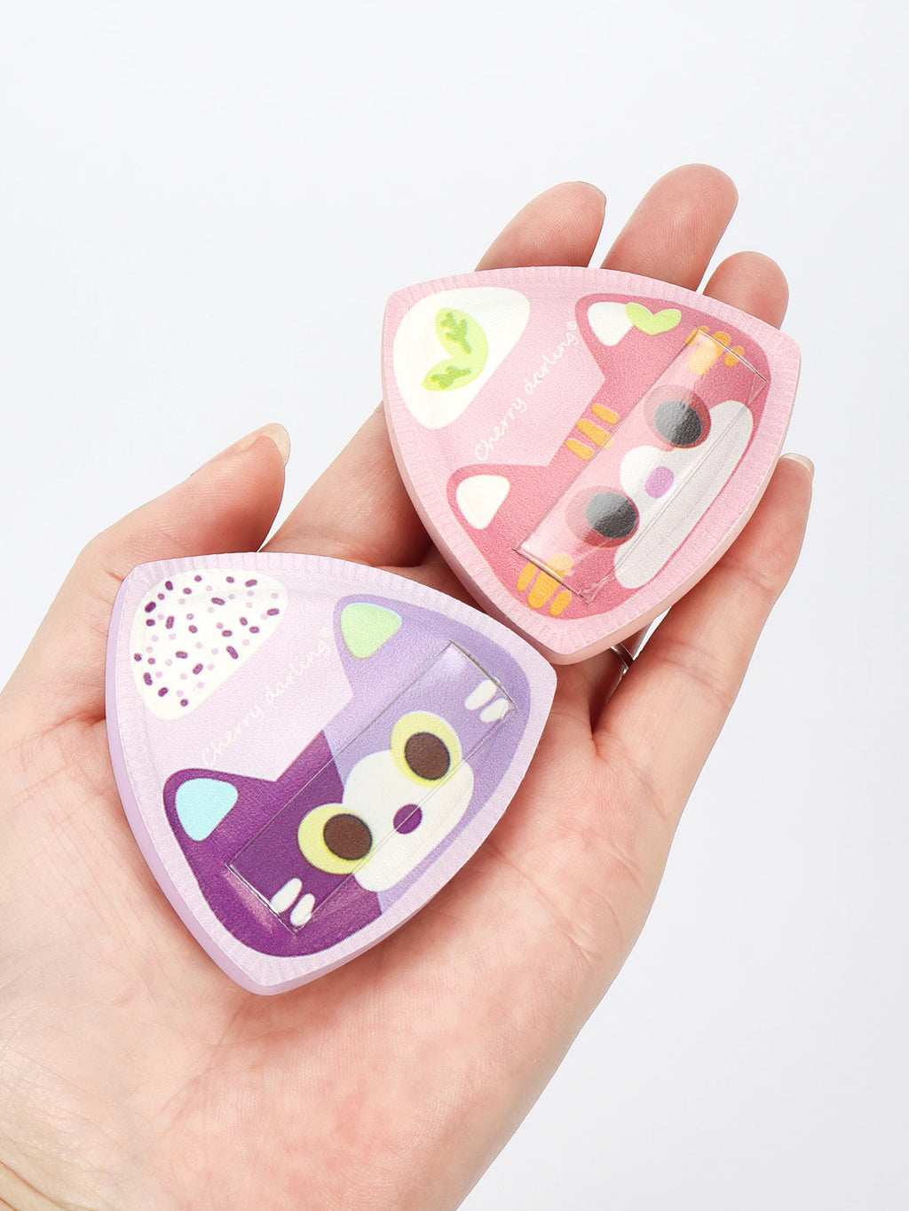 Latex-Free Rice Ball Cat Makeup Sponge Puff | 2/4/6 Pack Makeup Sponge Puff QXL